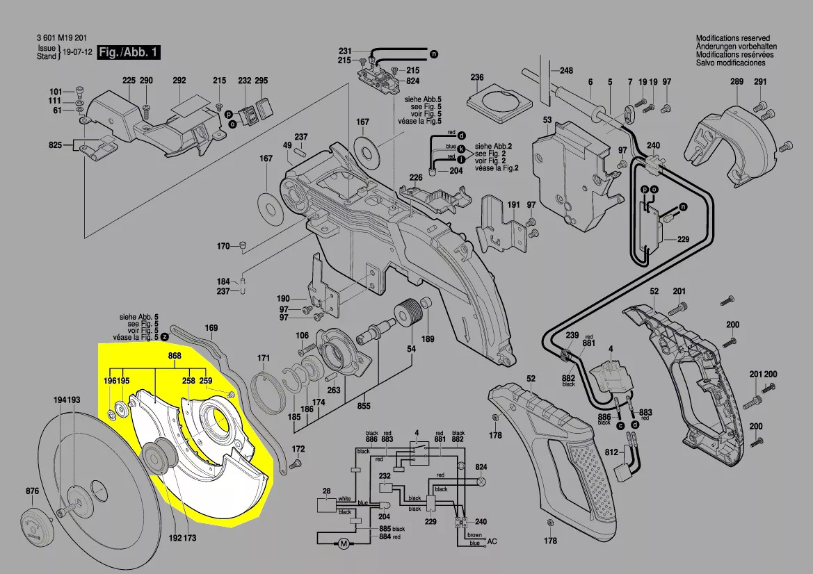 Capot de protection réf. 1 609 B05 369 Bosch